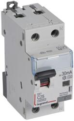  DX3 1P+N kombinált áram-védőkapcsoló C25 10000A / 10kA 30MA A típus (LEG-411298)