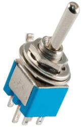  Kapcsoló, 125V, 1ák, karos, beépíthető mini karos kapcsoló (SOM-ST 316)