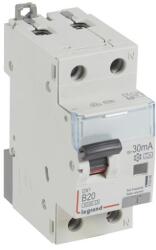  DX3 1P+N kombinált áram-védőkapcsoló B20 6000A / 10k A30mA A típus (LEG-410966)