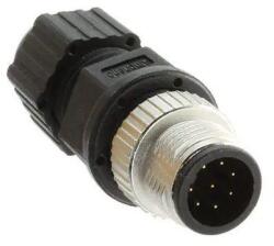 Csatlakozó Dugó M12 8pin, apa A-Device NetCANopen, IP68 (12-08BMMASL8001)