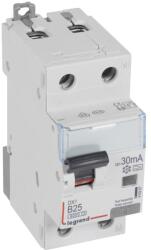  DX3 1P+N kombinált áram-védőkapcsoló B25 6000A / 10kA 30mA A típus (LEG-410967)