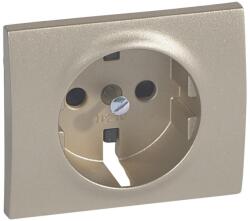 Legrand Galea Life 2P+F burkolat gyermekvédelemmel (biztonsági zsalu), titánium (LEG-771421)