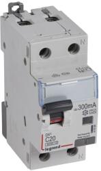  DX3 1P+N kombinált áram-védőkapcsoló C20 6000A / 10kA 300mA A típus (LEG-411084)