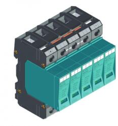 Kiwa PO I 5 PV 1000 V DC/12, 5kA B+C (T1+T2), In: 30kA Imax: 50kA, távjelzés nélkül (KIWA-81062)