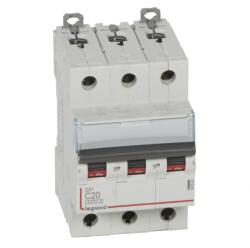 DX3 kismegszakító 3P C20 6000A/10kA (LEG-407860)