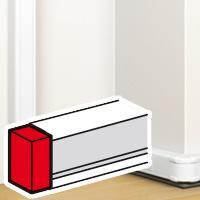  DLP végzáró elem bepattintható kábelcsatornához, 80 x 50 mm, fehér (LEG-075611)