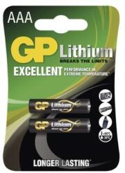 GP Batteries Lítium elem HR03 (AAA) 2db/bliszter (EMOS-B15112)