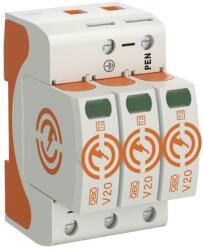 OBO Surgecontroller V20, hárompólusú kivitel, II típus, V20-3-280, 280V, OBO 5095163 (OBO-5095163)