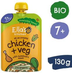 Ella's Kitchen BIO Пиле с царевична каша (130 г) (EK108)