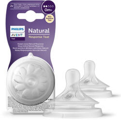Philips Philips Avent, Natural, Response, tetina pentru biberon, 0 luni+, SCY962/02