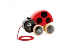 Hape дървена калинка на колела (E0362)