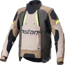 Alpinestars Halo Drystar Jacket Dark Khaki/Sand Yellow Fluo L Geacă textilă (3204822-865-L)