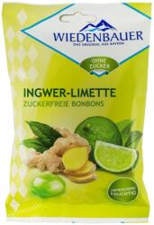 Wiedenbauer Bomboane cu Ghimbir si Limette, fara Zahar, 75 g, Wiedenbauer