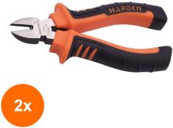 HARDEN Set 2 x Cleste Diagonal de Taiere, Maner TPR, Profesional, Harden, 200 mm (COR-2xZH560212) Cleste