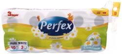 Perfex WC papír kamilla 10tekercs (8+2) 3rétegű