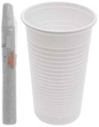 Eldobható fehér műanyag pohár 2dl 100db 4020S
