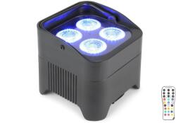 BeamZ BBP94 RGBAW-UV (4x10W) LED DMX akkumulátoros reflektor + IR távirányító (150589)