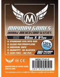 Mayday games Kártyavédő kártyajátékokhoz (80 db-os csomag) 66 x 91 mm (narancs hátlap) (MDG-7141F) - tarsasjatekmania