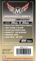 Mayday games Roman kártyavédő "Tribune" társasjátékhoz (100 db-os csomag), 49 x 93 mm (MDG-7112)