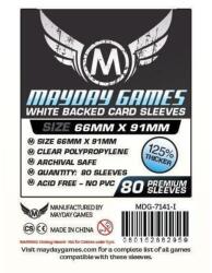 Mayday games Kártyavédő kártyajátékokhoz (80 db-os csomag) 66x91 mm (fehér hátlap) (MDG-7141I) - tarsasjatekmania