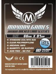 Mayday games Kártyavédő kártyajátékokhoz (80 db-os csomag) 66 x 91 mm (barna hátlap) (MDG-7141H) - tarsasjatekmania