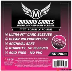 Mayday games Prémium kis négyzet kártyavédő 70 x 70 mm (50 db-os csomag) (MDG-7134) - tarsasjatekmania