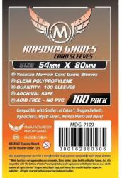 Mayday games Yucatan keskeny kártyajáték kártyavédő (100 db-os csomag) 54 x 80 mm (MDG-7109) - tarsasjatekmania