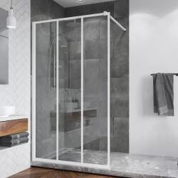 RONAL Perete de dus tip Walk-In, cu profil compensator de fixare pe perete, Ronal Easy STR4P Loft 72 White Line STR4P0800972 (STR4P0800972)