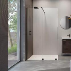 Radaway Perete de dus, cu parte culisabila, Radaway Furo Black Walk-In 10106538-54-01R, 10110494-01-01 (10106538-54-01R, 10110494-01-01)