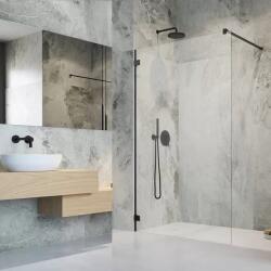 Radaway Perete de dus, cu sistemul de fixare cu bride, Radaway Essenza Pro Black Walk-in II 10103110-54-01 (10103110-54-01)