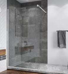 RONAL Perete de dus tip Walk-In, cu profil compensator de fixare pe perete, Ronal Easy STR4P White Line STR4P1200907 (STR4P1200907)