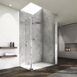 RONAL Perete de dus tip Walk-In, cu profil compensator de fixare pe perete si o parte mobila, Ronal Cadura CADUO CADUOG1205007 (CADUOG1205007)