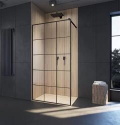 Radaway Perete de dus tip Walk-In, negru mat, Radaway Modo New Black II Factory 389054-54-55 (389054-54-55)