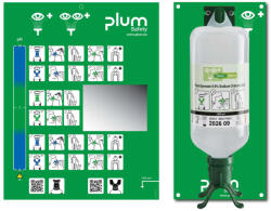 Plum 4802 Nyitott fali szemkimosó állomás - 1x1000ml Duo 0, 9% szemkimosó (4802)