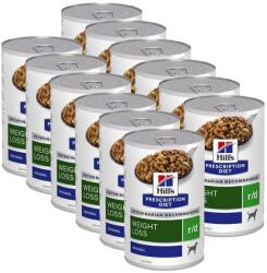 Hill's Hill's Prescription Diet r/d Cutie de control al greutatii pentru caini 12 x 350 g