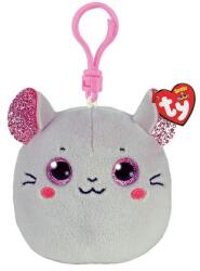 Ty Squishy Beanies Figura Catnip Szürke Egér Plüss Clip 8, 5 cm (TY39570) - hellojatek