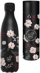Ars Una Ars Una: Flowery Black duplafalú fém kulacs díszdobozban 500ml (55813747) - jatekshop