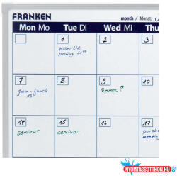 Franken Havi tervezőtábla, mágneses, 90x60cm, ValueLine Franken (30782)