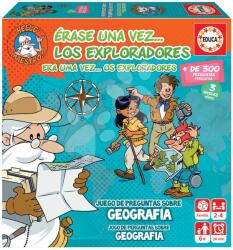 Educa Társasjáték tudáspróba Once upon a time The Explorers Educa Földrajzot tanulunk 300 kérdés spanyolul és portugálul 6 évtől (18857)