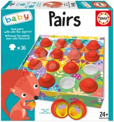 Educa Oktatójáték legkisebbeknek Find the matches with Lolo the squirrel Educa pexeszó állatokkal angol és francia nyelven 24 hó-tól (19978)