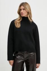 Bruuns Bazaar pulóver SimonaBBAda knit női, fekete, félgarbó nyakú, BBW4172 - fekete L