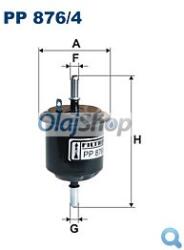 FILTRON Üzemanyagszűrő (PP 876/4) (PP876/4)