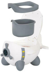 FreeON Olita copii, In forma de avion, Potty Plane, FreeON, 32 cm x 28 cm x 41 cm, White/Grey (42318) Olita