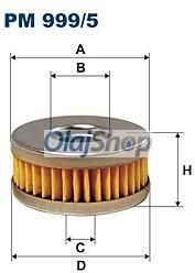 FILTRON Üzemanyagszűrő (PM 999/5) (PM999/5)