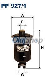 FILTRON Üzemanyagszűrő (PP 927/1) (PP927/1)