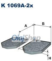 FILTRON Utastérszűrő (K 1069A-2X) (K1069A-2X)