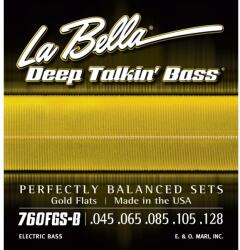 LaBella 760FGS-B Deep Talkin' Bass Gold Flats 5 Standard 45-128