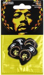 Dunlop Jimi Hendrix Guitar Picks Aura 6 Pack