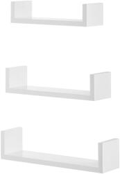  3 db fehér NEXA falipolc készlet