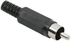 RCA dugó műanyag fekete (05077FK)